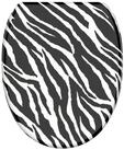 Sanilo WC-Sitz Zebra Look mit Absenkautomatik & Quick Release, Premium