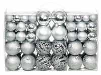 vidaXL Christmas Ornaments Silver (100 Pieces)
