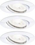 Paulmann Einbauleuchte Paulmann LED Einbauleuchte Base 3x5W wei&szlig; Metall, Inkl.