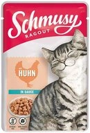Schmusy Ragout mit Huhn in Sauce 100 g - 22 St&uuml;ck, Nassfutter f&uuml;r: Katze