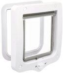 TRIXIE Katzenklappe 2-Wege Freilauft&uuml;r - wei&szlig; - 20 &times; 22 cm