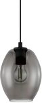 EGLO H&auml;ngeleuchte CADAQUES Pendellampe, E27, IP20, Stahl und Glas, Esstischlampe,