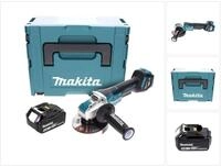 Makita Akku-Winkelschleifer DGA 519 G1J Akku Winkelschleifer 18 V 125 mm...
