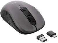 Inline Maus 3-in-1, Bluetooth + 2x 2.4GHz Funk, 5 Tasten, optisch Maus