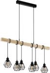 EGLO Pendelleuchte "TOWNSHEND 5", braun (braun, schwarz), 6, Leuchten, Vintage
