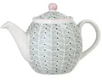 Bloomingville Teekanne Maya Teapot, Green, Stoneware, 1,2L, Keramik, 1x Kanne,
