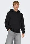 Kapuzensweatshirt ONLY & SONS "CERES LIFE HOODIE SWEAT", Herren, Gr. XL, schwarz,