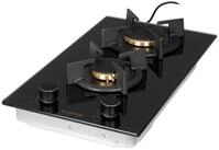 Klarstein Gas-Kochfeld Goldflame Domino Gaskochfeld 2-flammig 4,2 kW Messing...