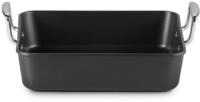 LE CREUSET Br&auml;ter Aluminium-Antihaft Bratreine Signature quadratisch schwarz...
