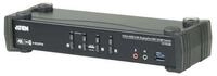 Aten CS1924M KVMP-Switch 4-fach, DisplayPort mit MST, USB 3.0, 4K...