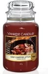 Yankee Candle Duftkerze Crisp Campfire Apples Large Jar (1-tlg), 150 Stunden