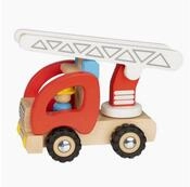 goki Spielzeug-Feuerwehr Feuerwehr Drehleiter, (packung, spar set), robuste