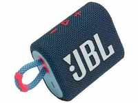 HARMAN KARDON JBL Go 3 Bluetooth Lautsprecher Wasserfest, Staubfest Blau, Pink