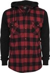 URBAN CLASSICS Langarm-Poloshirt Urban Classics Herren Hooded Checked Flanell...