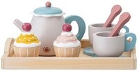 Bloomingville Kinder-K&uuml;chenset Gentrim Play Set, Food, Grey, Plywood, Kinder