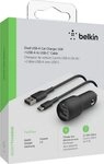 Belkin Dual USB-A Kfz-Ladeger&auml;t incl. USB-C Kabel 1m 24W USB-Ladeger&auml;t