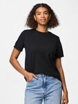 pieces Rundhalsshirt PCRIA SS FOLD UP SOLID TEE NOOS BC
