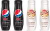 SodaStream Getränke-Sirup PepsiMax & SchwipSchwap Zero, 4 Stück, für bis zu 9