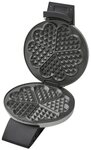 Cloer Waffeleisen Cloer Waffelautomat 1639SR Waffeleisen Edelstahl-Schwarz