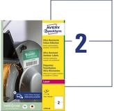 Avery Zweckform Etiketten Ultraresistente Etiketten 210x148 mm wei&szlig; VE=80...