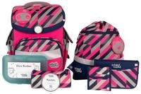 SCHOOL-MOOD&reg; Schulranzen Schulranzenset 7-tlg. Timeless Air+ Yuna Neon Pink