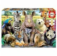 Educa Puzzle Educa 15908 Lustige Zootiere, Puzzleteile