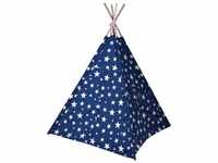 Spetebo Spielzelt 160cm blau mit Sternen