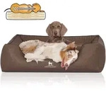 Knuffelwuff Tierbett Hundebett Chesapeak, Orthop&auml;disch braun 85 cm x 120 cm
