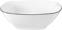 Seltmann Weiden Dessertschale Lido Black Line, Porzellan, (1-tlg), Schale eckig 15 cm