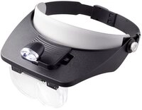 TOOLCRAFT Handlupe TOOLCRAFT TO-5137803 Kopflupe mit LED-Beleuchtung