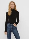 Vero Moda Rollkragenpullover VMGLORY LS ROLLNECK BLOUSE GA NOOS Viskosemischung,
