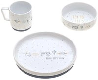 L&Auml;SSIG Kindergeschirr-Set Tischset Porzellan/Silikon Garden Explorer boys