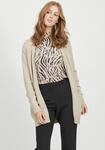 Cardigan VILA "VIRIL OPEN L/S KNIT CARDIGAN - NOOS", Damen, Gr. XS, beige (natural