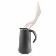 Eva Solo Isolierkanne Rise Black mit Glaseinsatz 1 L, 1 l