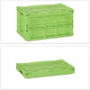 Relaxdays Stapelbox mit Deckel 8x grün