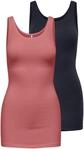Tanktop ONLY "ONLLIVE &ndash; Slim-Fit Tanktops mit Stretch f&uuml;r optimalen Sitz", Damen,