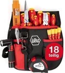 Wiha Werkzeugtasche (44574) - 8 tlg., Werkzeug Set Grundausstattung Elektriker,...