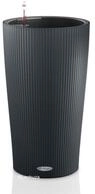 Lechuza&reg; Pflanzk&uuml;bel Pflanzs&auml;ule Cilindro Color 32 schiefergrau (Komplettset)