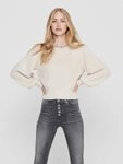 ONLY Strickpullover ONLELSA L/S PULLOVER KNT NOOS Materialmix, regular fit