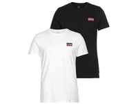 Levi's® T-Shirt LE 2PK CREWNECK GRAPHIC (2-tlg), schwarz|weiß