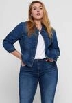 Jeansjacke ONLY CARMAKOMA "CARWESPA LS JACKET", Damen, Gr. 46, blau (medium blau