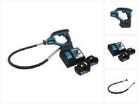 Makita R&uuml;hrwerk DVR 450 RG Akku Betonverdichter 18 V 1,2 m + 2x Akku 6,0 Ah