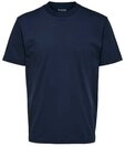 SELECTED HOMME T-Shirt SLHRELAXCOLMAN (1-tlg) aus Baumwollmix