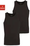 Muskelshirt JACK & JONES "JACBASIC TANKTOP 2 PACK NOOS", Herren, Gr. L, schwarz,