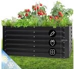 blumfeldt Hochbeet High Grow Straight, Hochbeet Metall Balkon Pflanzkasten