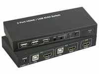 SpeaKa Professional SpeaKa Professional 2 Port KVM-Umschalter HDMI USB 1920 x...