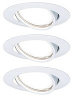 Paulmann LED Einbauleuchte LED Einbauleuchte Basisset schwenkbar rund 90mm 20&deg;...