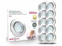 B.K.Licht LED Einbaustrahler 3er Set LED Einbauleuchten schwenkbar inkl. 3x 3W -