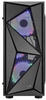 Aerocool PC-Gehäuse Glider Midi-Tower schwarz, 3D-Design, Glas-Seitenfenster