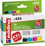 edding Tintenpatronen Multipack 4 kompatibel mit HP 364XL schwarz + color
